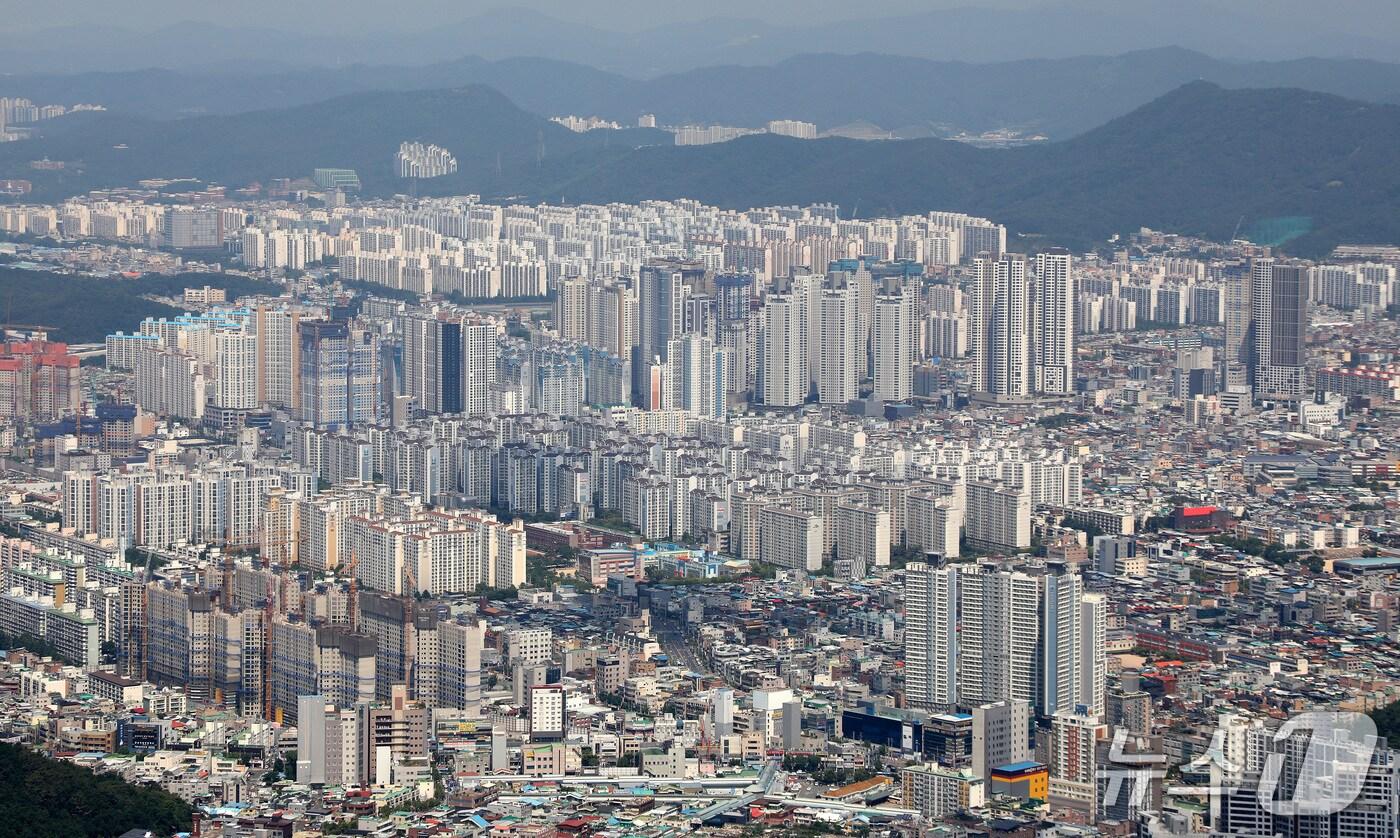 대구 아파트 중위 매매가격이 3개월 연속 하락했다. 사진은 대구 도심 전경.&#40;사진은 기사 내용과 무관함&#41; ⓒ News1 DB