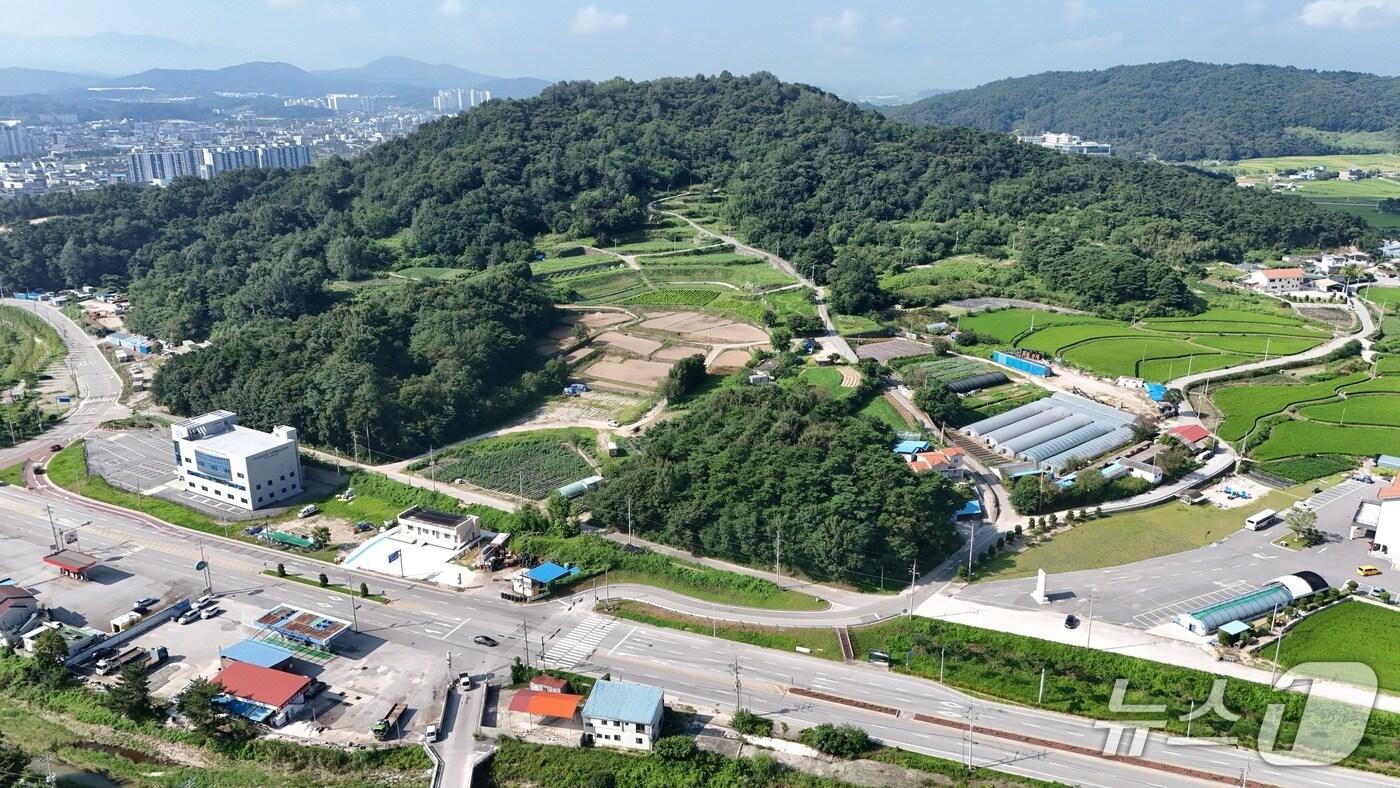 전북도 주관 &#39;고령자 건강 치유마을 블루존 프로젝트&#39; 최종 대상지로 선정된 남원시 용정동  282번지 일원.&#40;남원시 제공. 재판매 및 DB금지&#41;/뉴스1