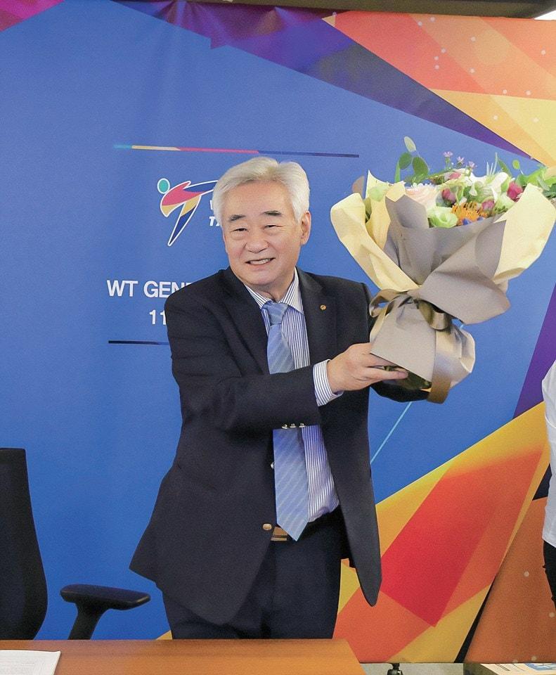 본문 이미지 - 조정원 세계태권도연맹 총재가 마지막 연임을 위한 도전에 나선다. &#40;WT 제공&#41;