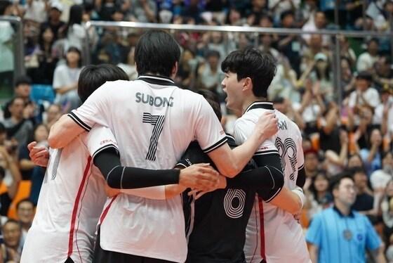 본문 이미지 - 남자 배구 대표팀. (대한배구협회 제공)