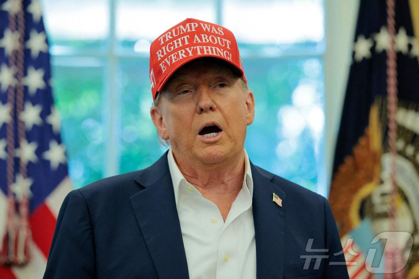 도널드 트럼프 미국 대통령. 2025.8.22. ⓒ AFP=뉴스1