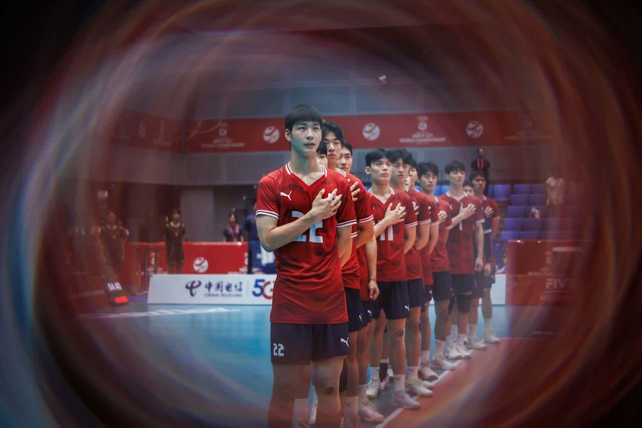 본문 이미지 - 한국 남자배구 대표팀(FIVB 제공)