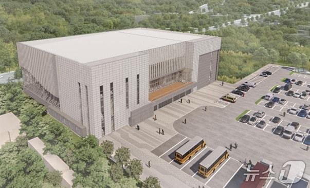 본문 이미지 - 강원 원주시가 2027년쯤 태장동에 준공할 계획인 북부복합체육센터의 조감도 자료. &#40;원주시 제공. 재판매 및 DB금지&#41; 2025.8.23/뉴스1