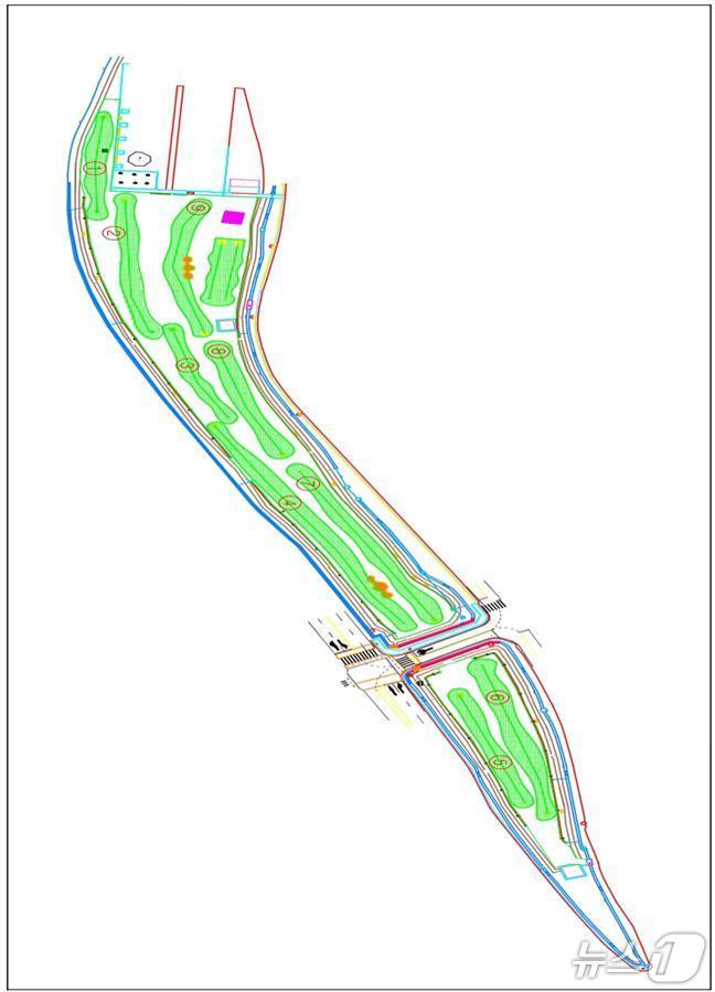 본문 이미지 - 부안 구진쉼터 파크골프장 계획도./뉴스1
