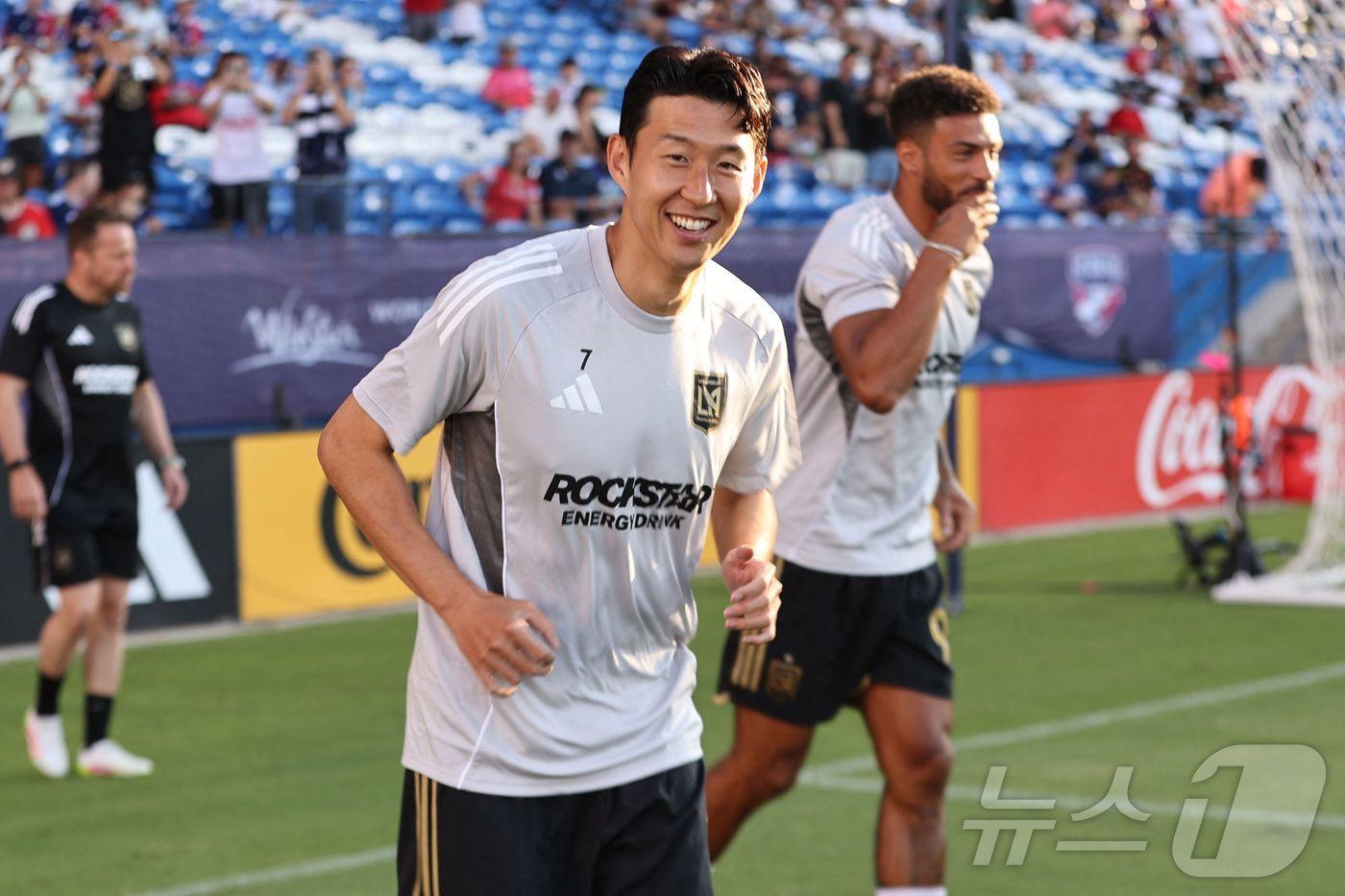 MLS 데뷔골을 터뜨린 손흥민. ⓒ AFP=뉴스1