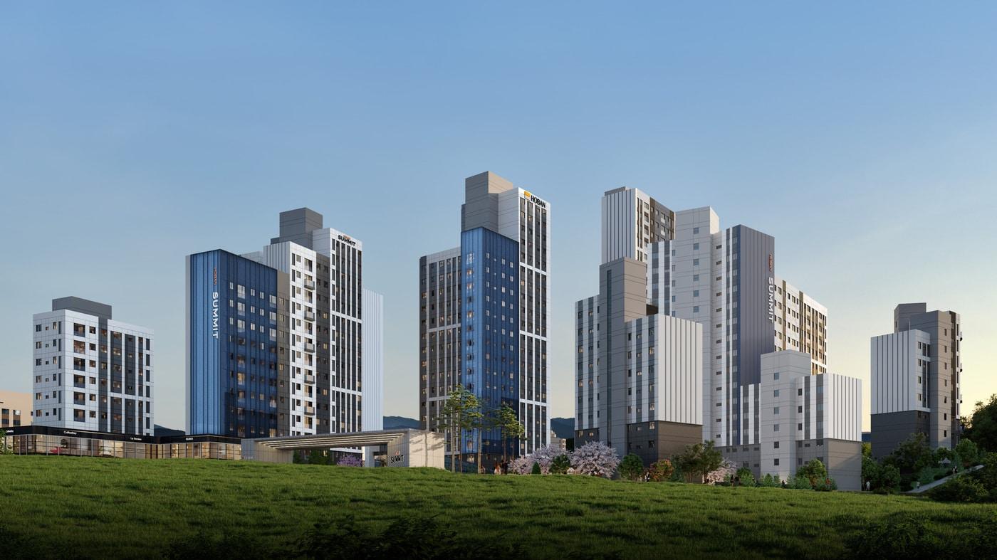 서울 관악구 미성동 건영아파트 재건축정비사업 단지 투시도(호반건설 제공)뉴스1ⓒNews1  