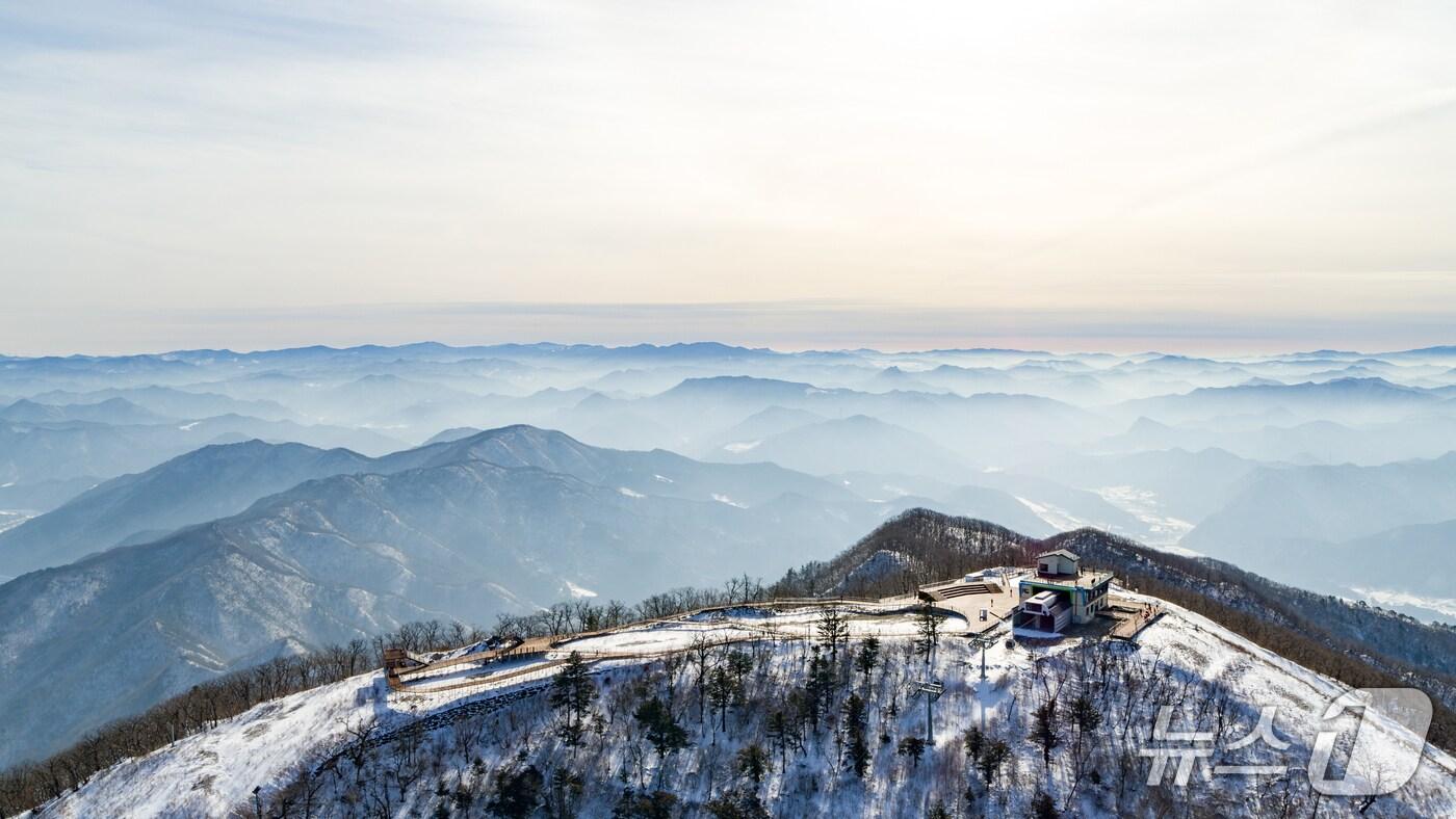 강원 정선군 가리왕산의 겨울 전경 자료 사진. &#40;재판매 및 DB금지&#41;/뉴스1
