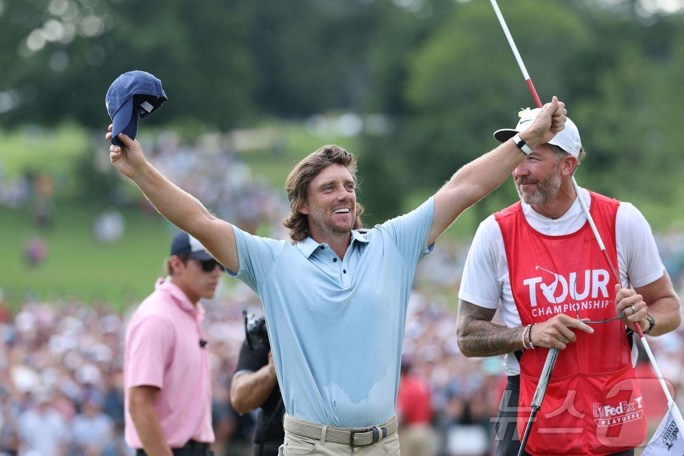 페덱스컵을 제패한 토미 플리트우드&#40;잉글랜드&#41;. ⓒ AFP=뉴스1