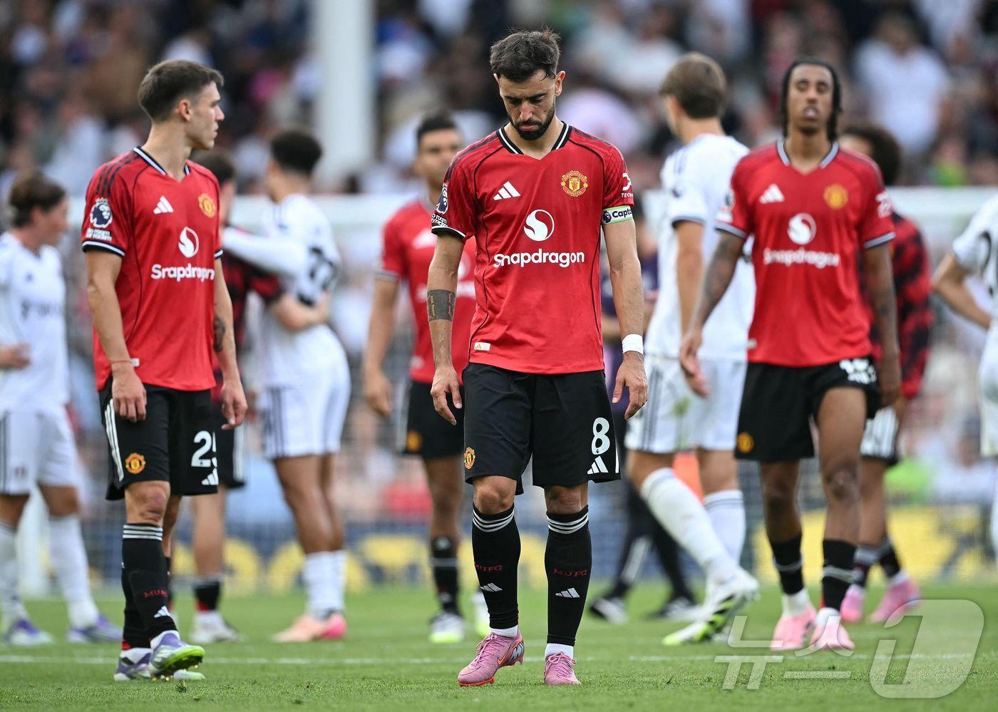 잉글랜드 프리미어리그&#40;EPL&#41; 개막 후 2경기 연속 승리하지 못한 맨체스터 유나이티드.  ⓒ AFP=뉴스1