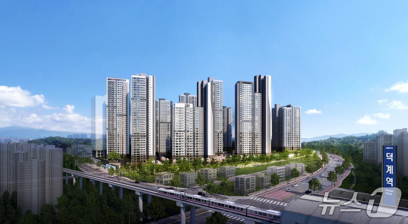  &#39;지웰 엘리움 양주 덕계역&#39; 예상 조감도 &#40;신영 제공&#41;