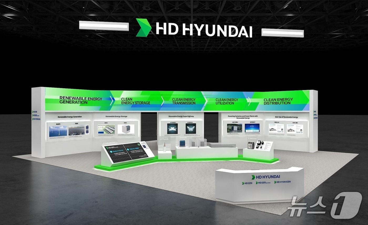 HD현대 &#39;2025 기후산업국제박람회‘ 부스 조감도&#40;HD현대 제공&#41;