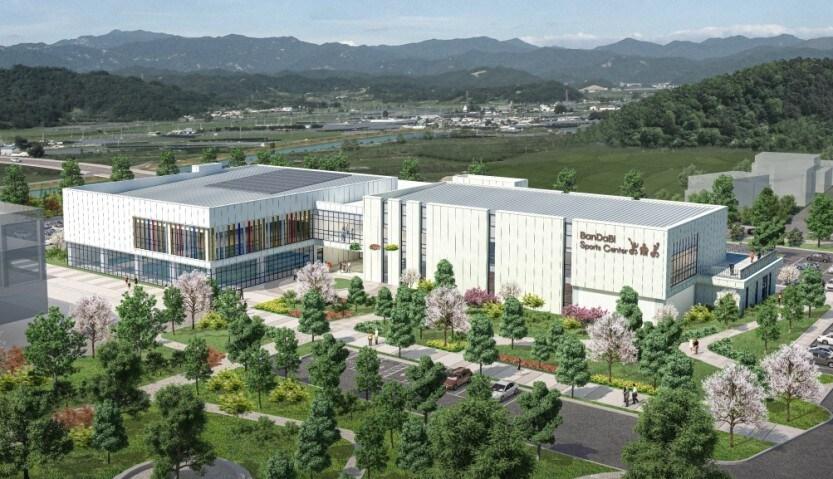 본문 이미지 - '부여 반다비 국민체육센터' 조감도.(충남도교육청 제공. 재판매 및 DB금지)/뉴스1 