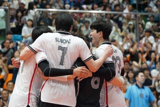 본문 이미지 - 남자 배구 대표팀. (대한배구협회 제공)