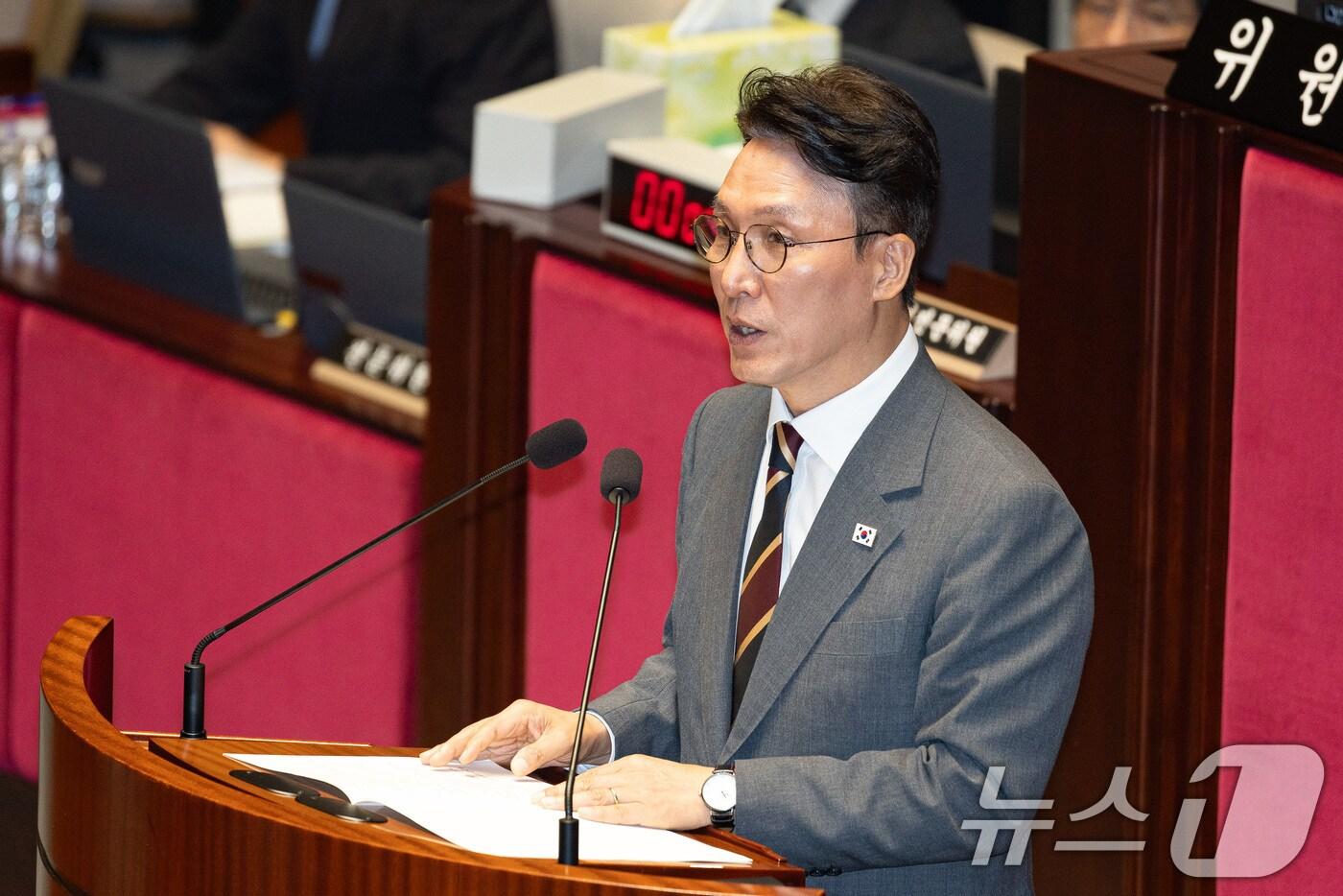 김민석 국무총리가 25일 서울 여의도 국회에서 열린 제428회 국회(임시회) 예산결산특별위원회 제1차 전체회의에 출석해 인사말을 하고 있다. 2025.8.25/뉴스1 ⓒ News1 유승관 기자