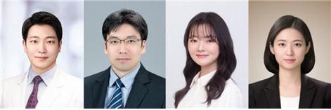 본문 이미지 - 이상연 서울대병원 소아이비인후과 교수(왼쪽부터), 배상수 서울의대 생화학교실 교수·정소향 뇌과학 협동과정 학생·구한솔 종양생물학 협동과정 학생.(서울대병원 제공)
