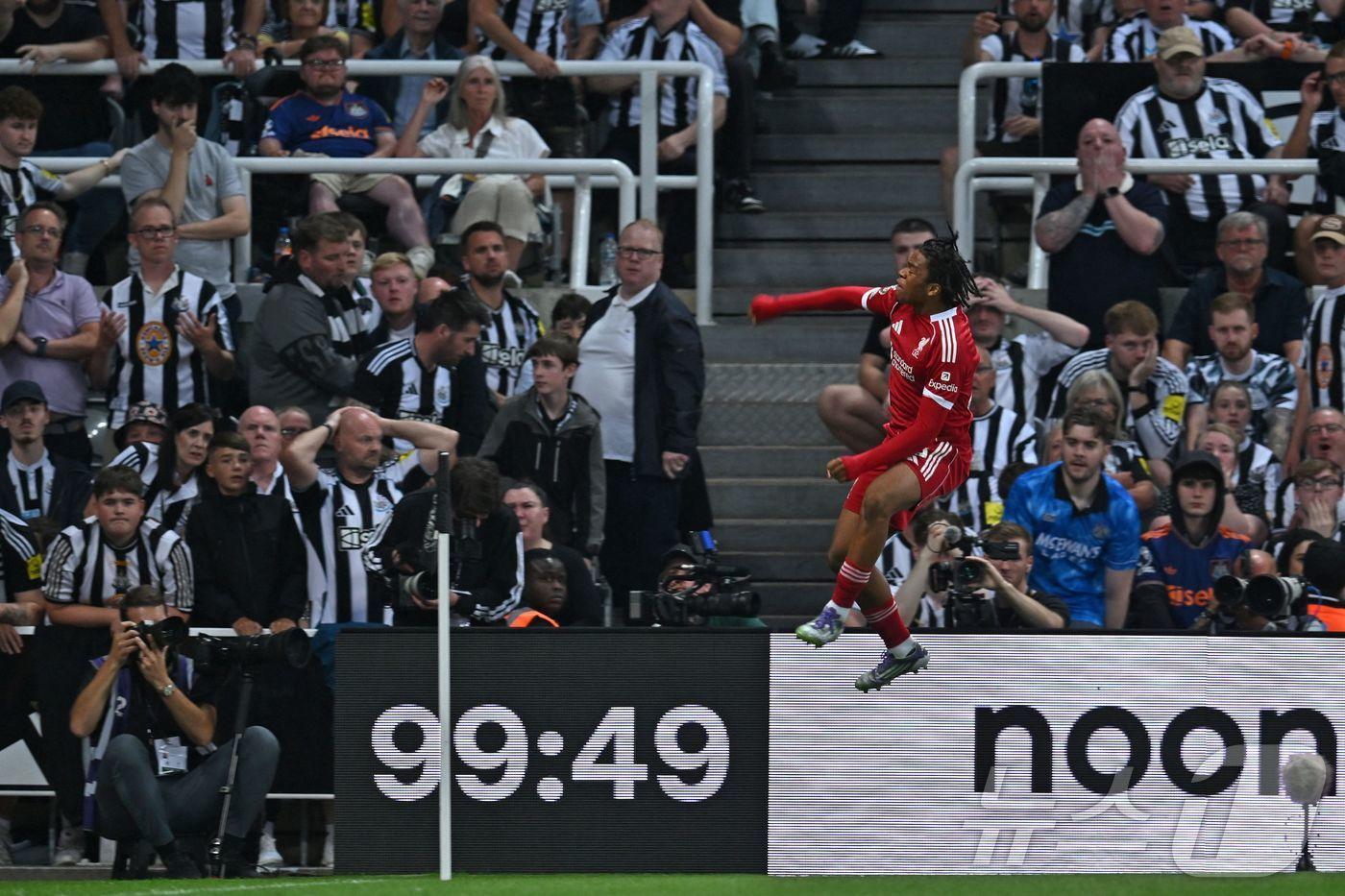 리버풀 신예 리오 은구모하. ⓒ AFP=뉴스1