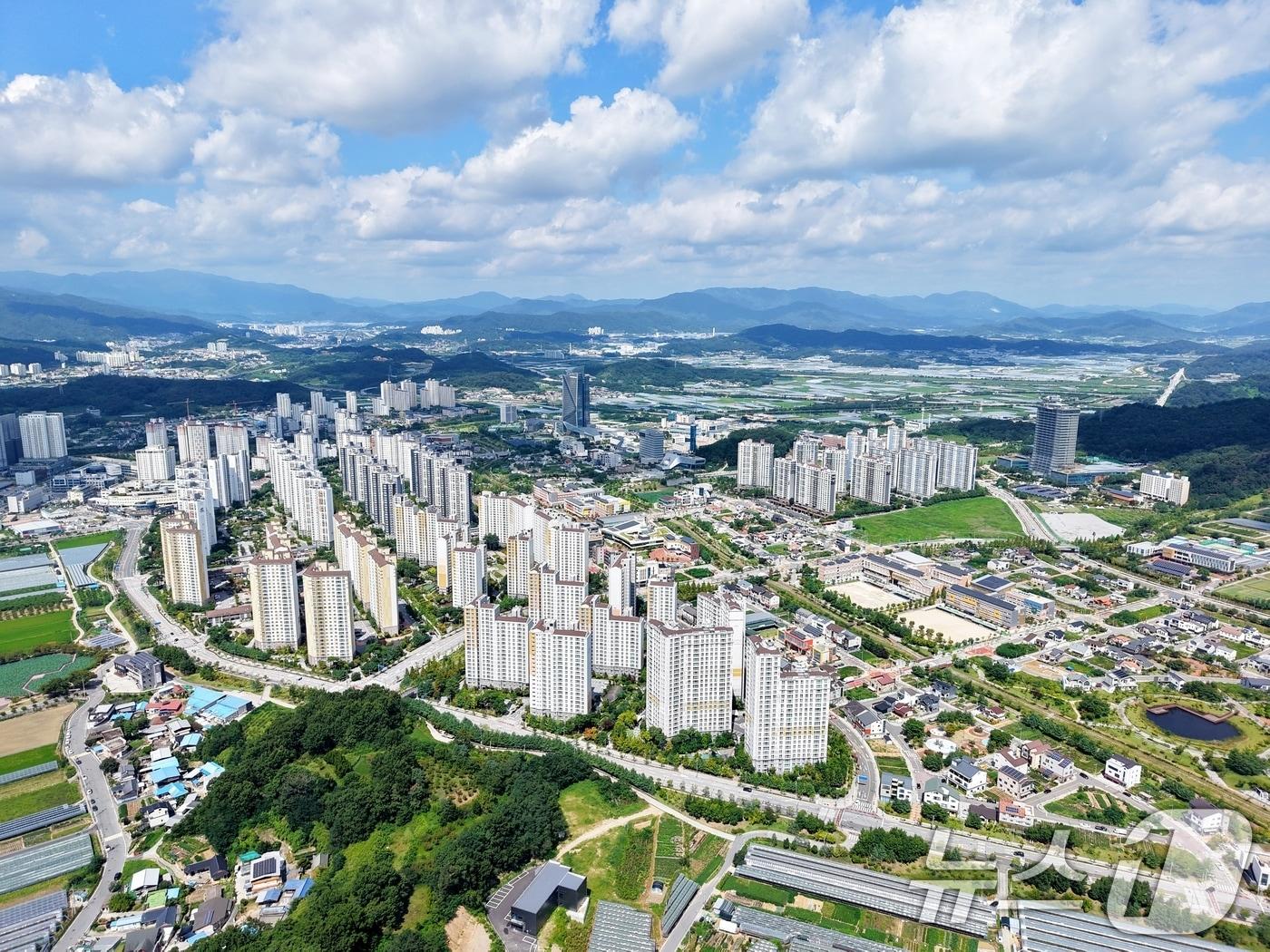 본문 이미지 - 김천혁신도시 전경(김천시 제공)/뉴스1 ⓒ News1 정우용 기자