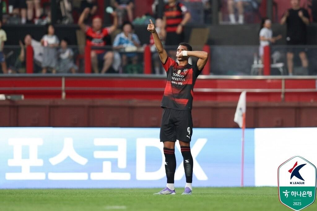 본문 이미지 - 포항 스틸러스 공격수 조르지. &#40;한국프로축구연맹 제공&#41;