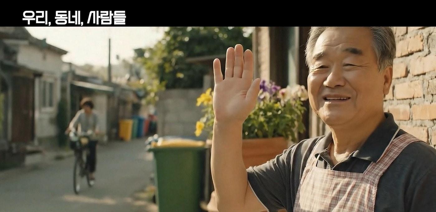 KT HCN이 과학기술정보통신부가 주최한 &#39;2025 방송인 AI 영상 공모전&#39; 개인 부문과 단체 부문에서 우수상을 받았다고 26일 밝혔다. 개인 부분 우수작으로 선정된 &#39;우리, 동네, 사람들&#39; 장면. &#40;KT HCN 제공&#41;