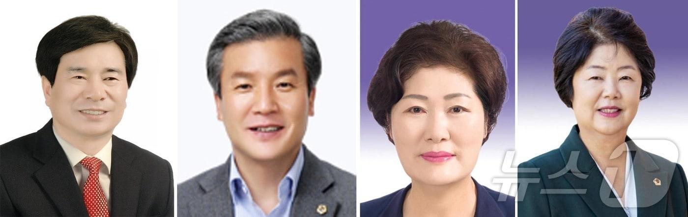 본문 이미지 - 경북도의회는 26일 열린 제357회 임시회에서 농촌 정주여건 개선, 과채류 농업 육성, 지진 방재, 자율주행차 시범운행지구 운영 등 도민 생활과 직결된 조례안을 잇달아 발의했다.(왼쪽 부터 신효광,정영길,남영숙,황명강 의원) ⓒ News1 김대벽기자