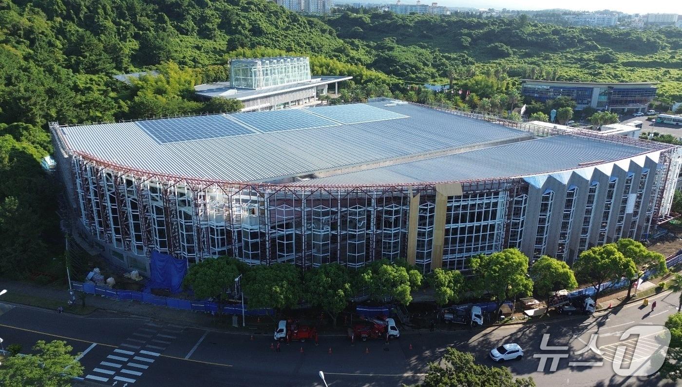 제주 마이스(MICE) 다목적 복합시설 공사 현장 사진.(제주도 제공. 재판매 및 DB 금지)