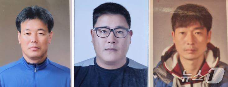 본문 이미지 - 사진 왼쪽부터 임형택, 박현우, 박병석 선장(수협중앙회 제공)