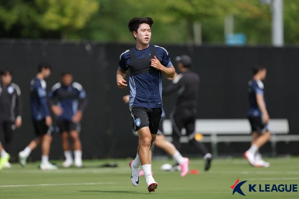 본문 이미지 - U20 대표팀에 대체 발탁된 백인우. (한국프로축구연맹 제공)