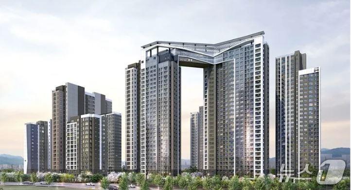 본문 이미지 -  디에이치 아델스타 조감도 (현대건설 제공)