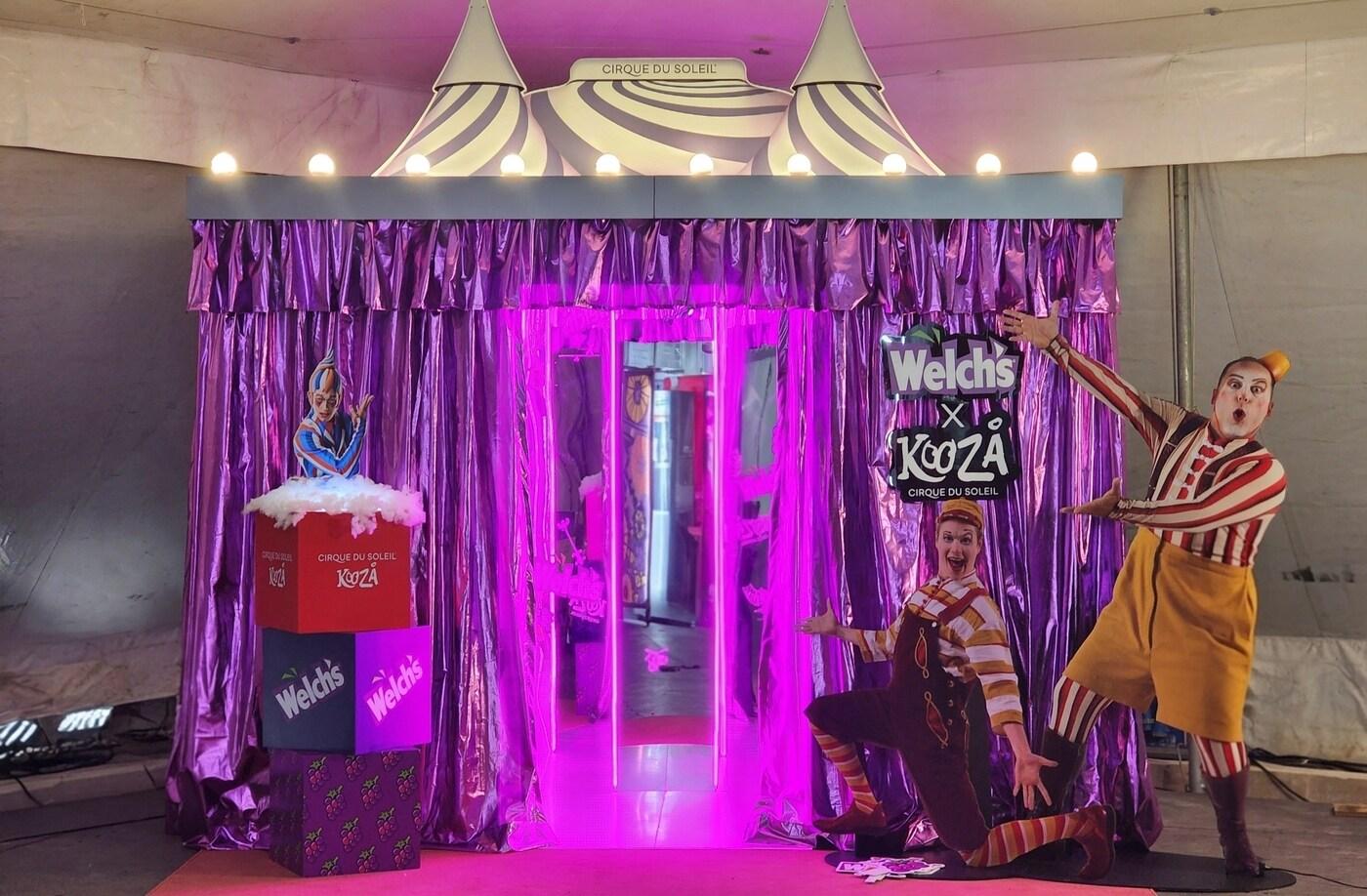 농심 태양의서커스 협업, 부산 공연장 웰치스 포토존 이미지.(농심 제공)