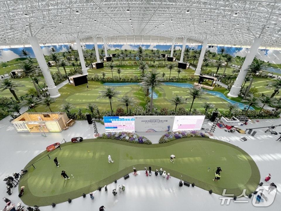 본문 이미지 - 골프존 연길점 실내 전경(골프존 제공)