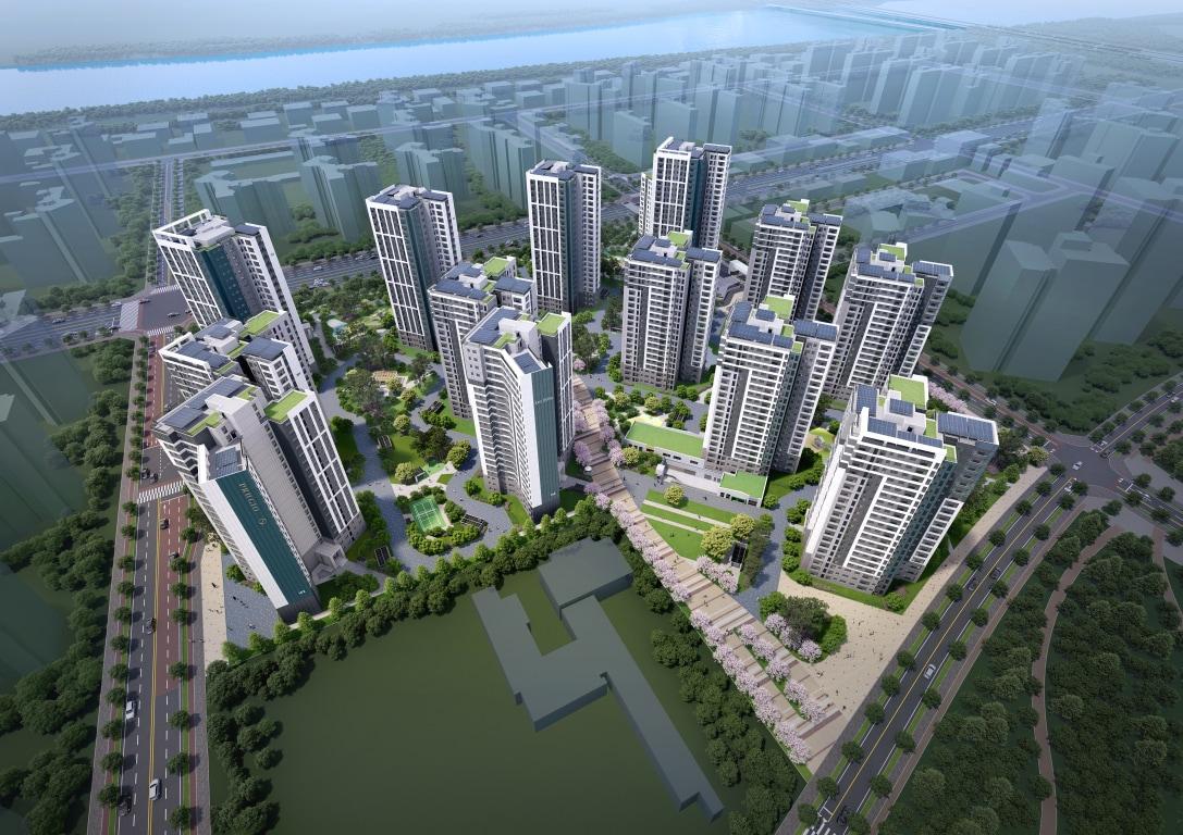 본문 이미지 - 대우건설 에코델타시티 푸르지오 트레파크 조감도.&#40;대우건설 제공&#41;뉴스1 ⓒ News1  