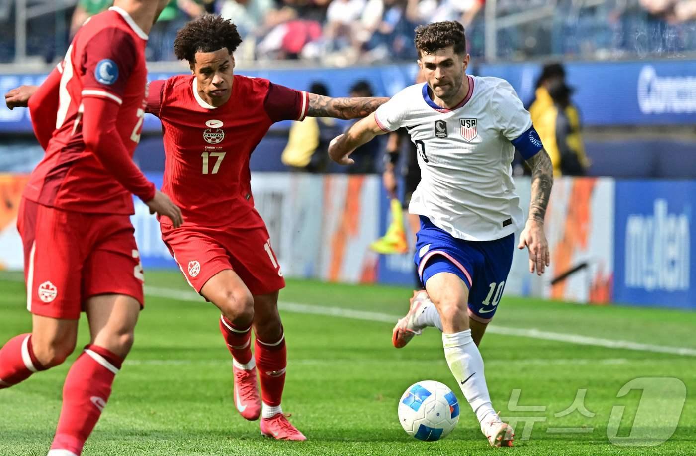 미국 대표팀의 크리스천 풀리식. ⓒ AFP=뉴스1