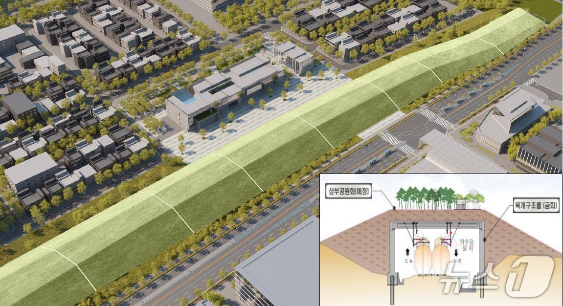 본문 이미지 - 복개공사구간 조감도 (국가철도공단 제공.재판매 및 DB금지)/뉴스1