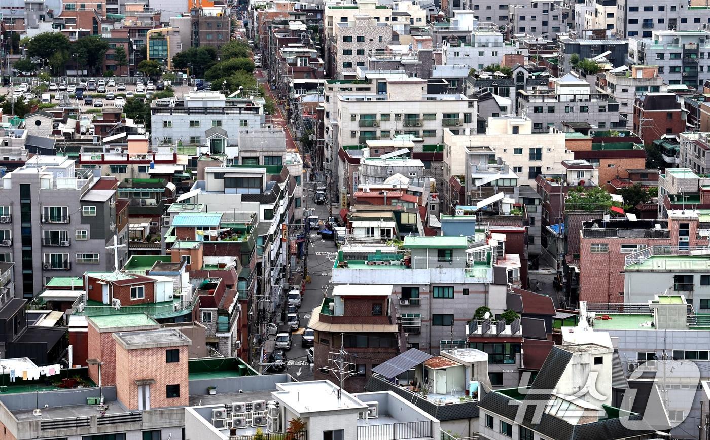 서울 빌라 밀집지역 모습.&#40;자료사진&#41; 뉴스1 ⓒ News1 구윤성 기자