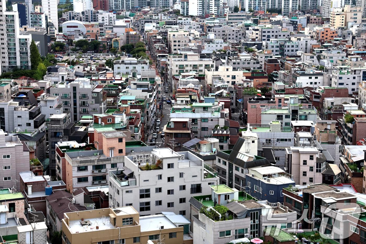 서울의 한 빌라 밀집 지역.  ⓒ News1 구윤성 기자