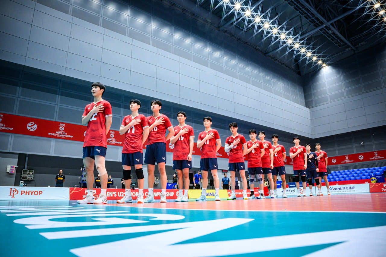 본문 이미지 - 한국 U21 배구대표팀이 이탈리아에 패했다.(FIVB 제공) 