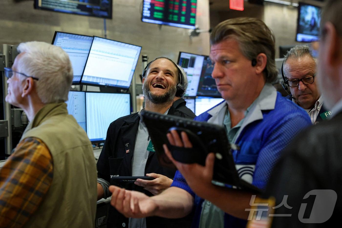 미증시 트레이더들. ⓒ 로이터=뉴스1