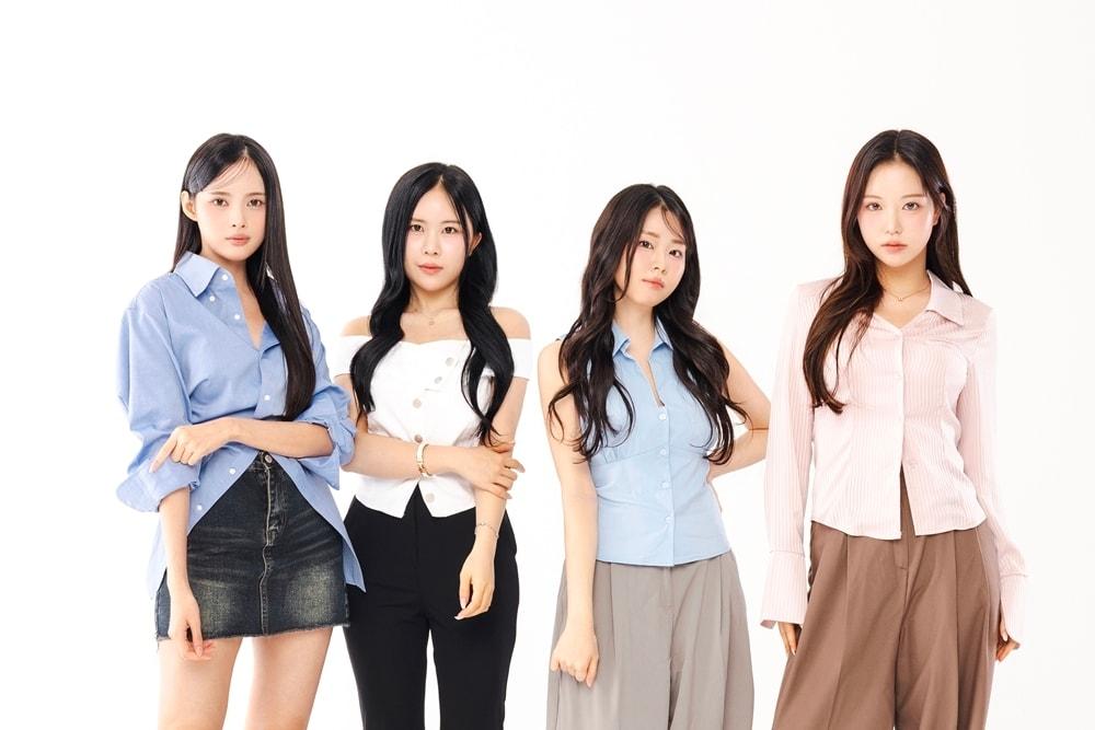 본문 이미지 - (왼쪽부터) 가비엔제이 멤버 리엘, 루안, 예잔, 나예/ 사진제공=알비더블유, DSP미디어