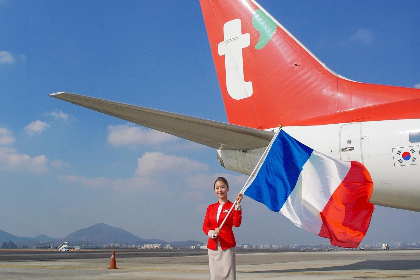 티웨이항공이 28일 인천-파리 노선이 취항 1주년을 맞았다&#40;티웨이항공 제공&#41;. 2025.08.28.