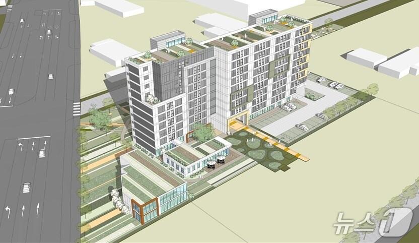 본문 이미지 - 보은군 일자리 연계형 공공임대주택  조감도(보은군 제공, 재판매 및 DB금지) /뉴스1