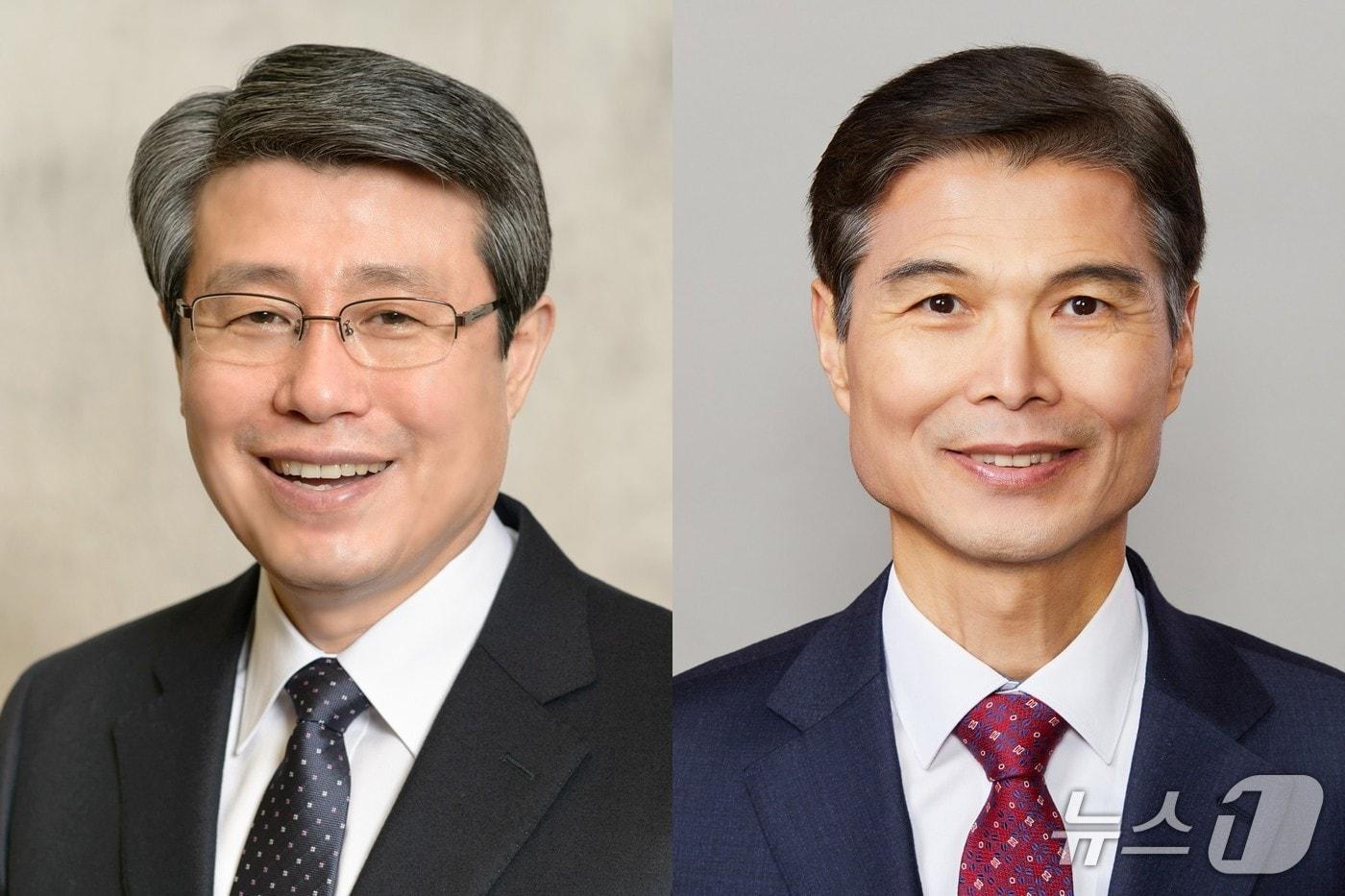 김성익(왼쪽)·김일목 전 삼육대 총장.(삼육대 제공)