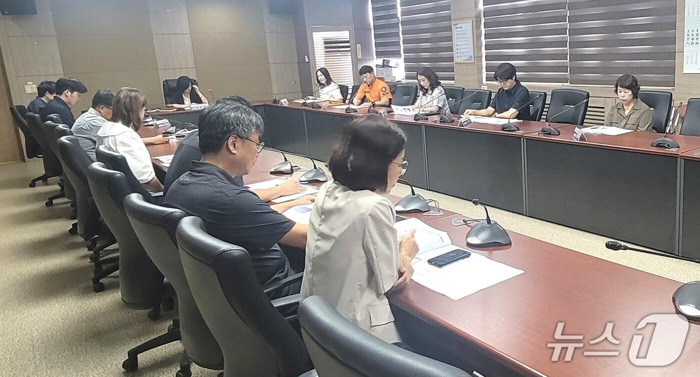  보은군 안전관리실무위원회 회의 장면 (보은군 제공, 재판매 및 DB금지) /뉴스1