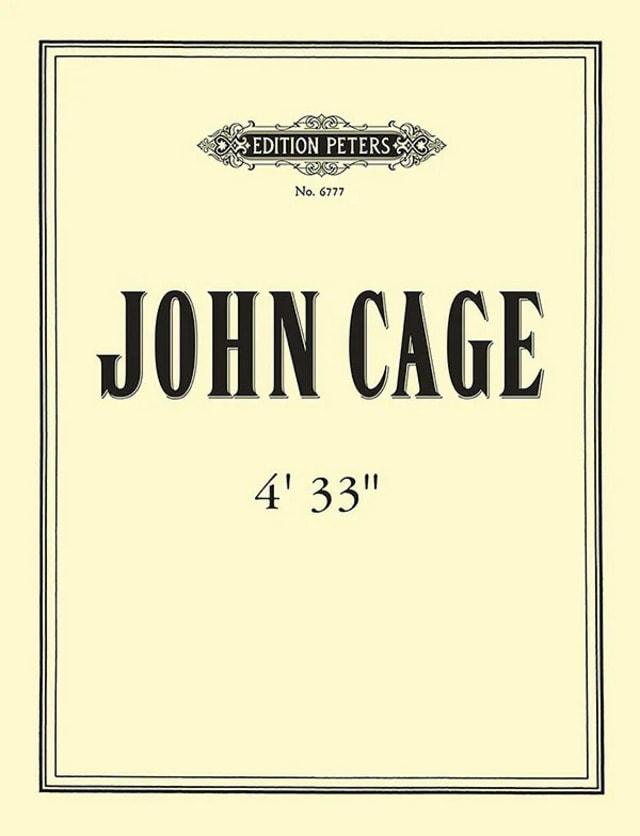 본문 이미지 - 존 케이지 '4분 33초' 악보. (출처: John Cage, 1952, Public domain, via Wikimedia Commons)