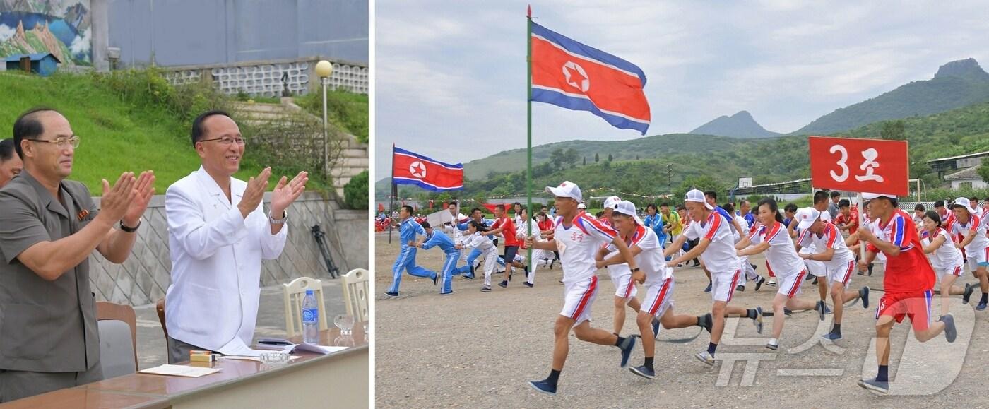 &#40;평양 노동신문=뉴스1&#41; = 북한 노동당 기관지 노동신문은 29일 박태성 내각총리, 최룡해 최고인민회의 상임위원회 위원장, 리히용·조춘룡·김덕훈·최동명 당 비서를 비롯한 정부의 간부들이 28일 상원시멘트연합기업소를 비롯한 각지의 공장, 기업소 등을 방문해 &#39;청년절&#39;을 맞은 청년들을 축하했다고 보도했다. [국내에서만 사용가능. 재배포 금지. DB 금지. For Use Only in the Republic of Korea. Redistribution Prohibited] rodongphoto@news1.kr