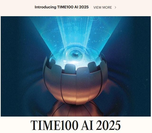 본문 이미지 - 타임 AI 100인. &#40;타임 홈페이지 갈무리&#41;