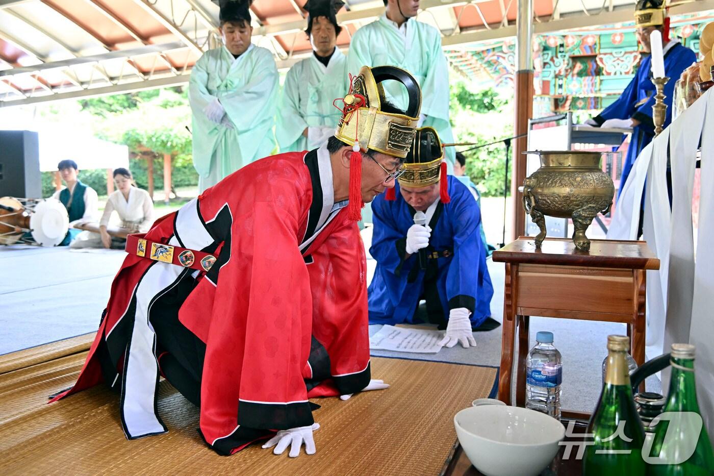 전북 장수군은 29일 장계면 논개 생가지에서 의암 주논개 추모제를 거행했다고 밝혔다.&#40;장수군 제공. 재판매 및 DB금지&#41;2025.8.29/뉴스1