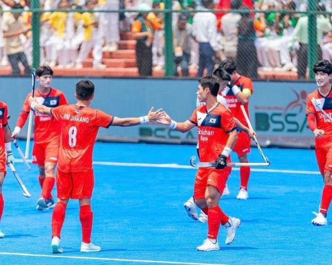 본문 이미지 - 한국 남자 하키 대표팀이 아시아컵 첫 경기를 승리로 장식했다.(대한하키협회 제공)