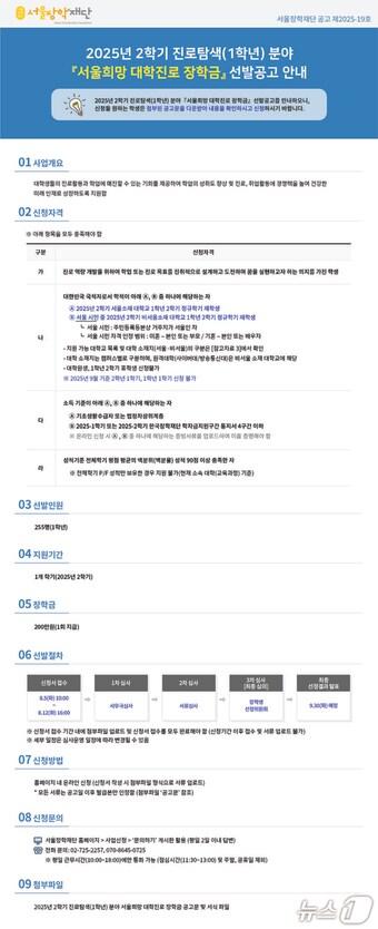 본문 이미지 - (서울장학재단 제공)  