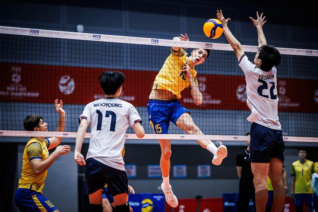 본문 이미지 - 한국 U21 남자배구가 우크라이나에 1-3으로 패했다.(FIVB 제공) 