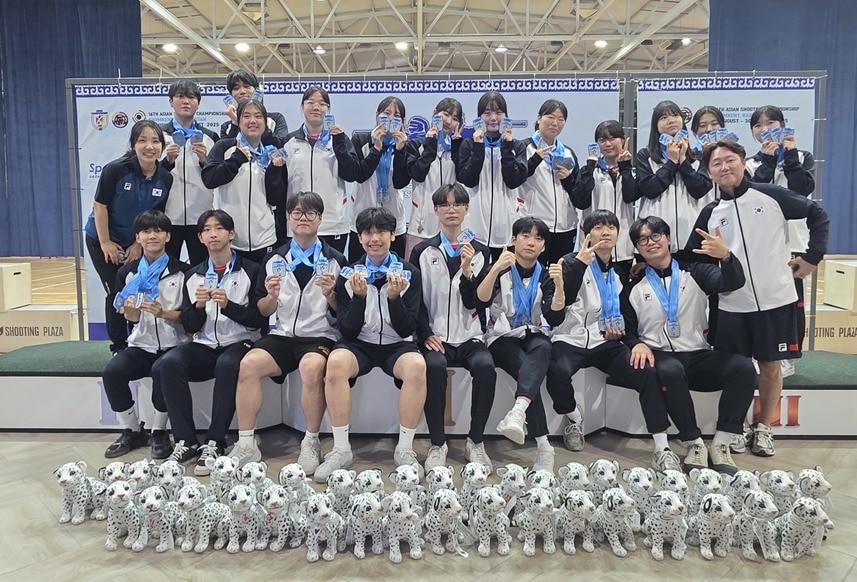 본문 이미지 - 한국 사격이 아시아사격선수권에서 메달 57개를 따냈다.(대한사격연맹 제공) 